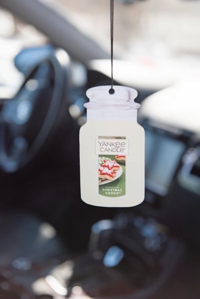 Yankee Candle Paper Car Jar, 5 Balsam & Cedar & 5 Christmas Cookie (Variety Pack)