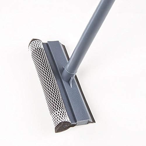 Window Squeegee Cleaning Tool Window Cleaner Car Squeegee Windshield Cleaning Sponge and Rubber Squeegee,BlackM