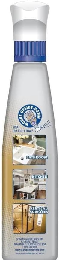 Bar-Keeper’s-Friend More Spray and Foam Cleaner, 25.4oz Hard Water Stain Remover + 2x Microfiber Towel - Cleans Dirt from Hard Surfaces