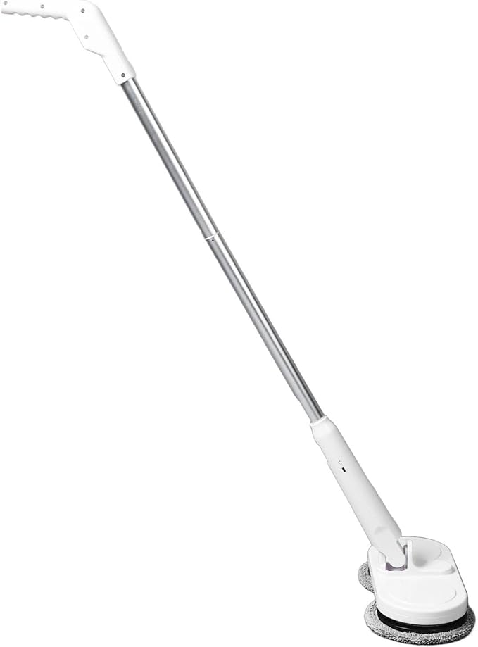 Cordless Electric Mop Efficient Self Propelled Dual Spin Mops for Floors , Adjustable and Rotation Design for The Elderly, Lithium Battery