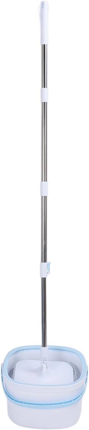 Aramox Efficient Self Separation Spin Mop and Bucket System with Microfiber Mop for All Floor Types for Home