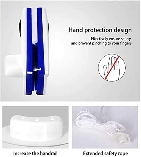 Magnetic Window Cleaner Tool Glass Wiper, Double Sided Window Cleaner Windows Cleaning Brush for High-Rise Household Cleaning Windows Thickness 0.1''-0.4'' (5-7mm)