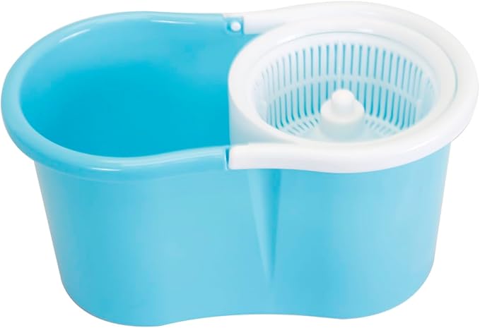 360 Degree Rotating Easy Magic Floor Mop and Twist Spinning Dry Bucket with 2 Microfiber Mop Head