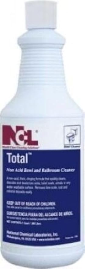 Total Bowl and Bathroom Cleaner, Non-Acid Formula, Thickened Base, Lime Scale and Rust Remover (1)