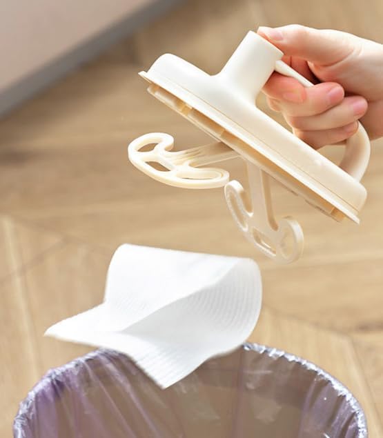 Disposable Magic Brush, Protecting Hands Cleaning Rag, Replaceable Rag Cleaning Brush with Handle, Kitchen Degreasing Specialized Cleaning Cloth (Magic Wipe)