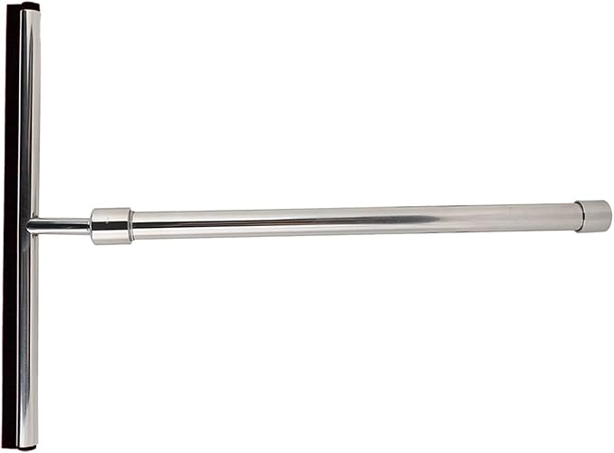Kitchen Glass Cleaner, Adjustable Glass Wiper, Bathroom Mirror Brush, Stainless Steel Glass Wiper, Extendable Handle Stainless Steel Window Glass Cleaner Wiper Bathroom Mirror Brush