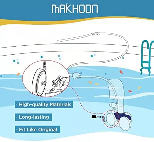 MAKHOON Large Wheel Complete with Tire Bearings Replacement for Polaris Zodiac 280 (Not Compatiable with Polaris 360 380 Model Pool Cleaner)