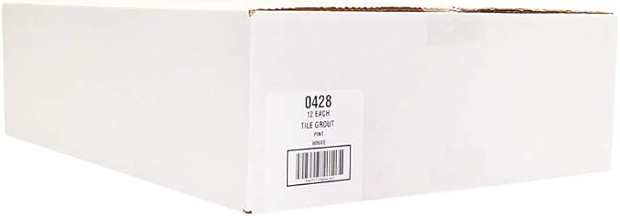 Red Devil 0428 Pre-Mixed Tile Grout - Professional Quality, Excellent Adhesion, Ideal for Wall & Floor Use - 1 Pint, White, Pack of 12, Made in USA