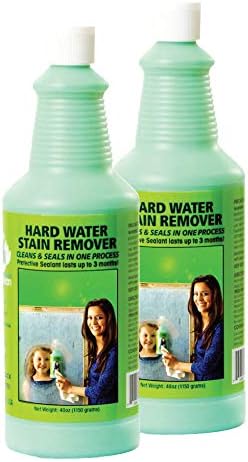 Bio Clean: Eco Friendly Hard Water Stain Remover (40oz Large). Pack of 2