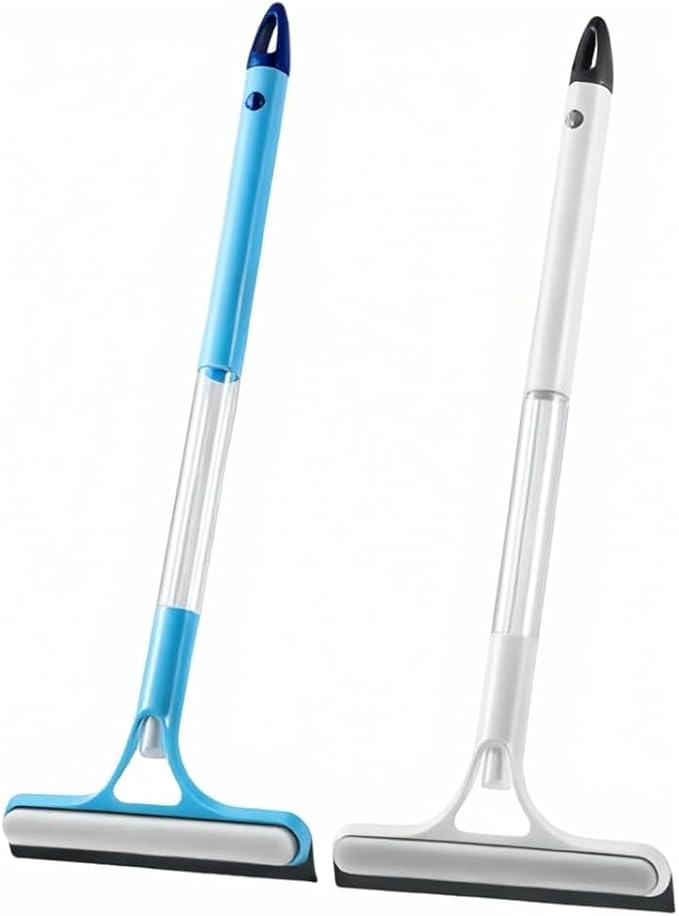 Short Handle Handheld Water Spray Window Scraper with Nozzle Window Scraper Glass Mirror Cleaner