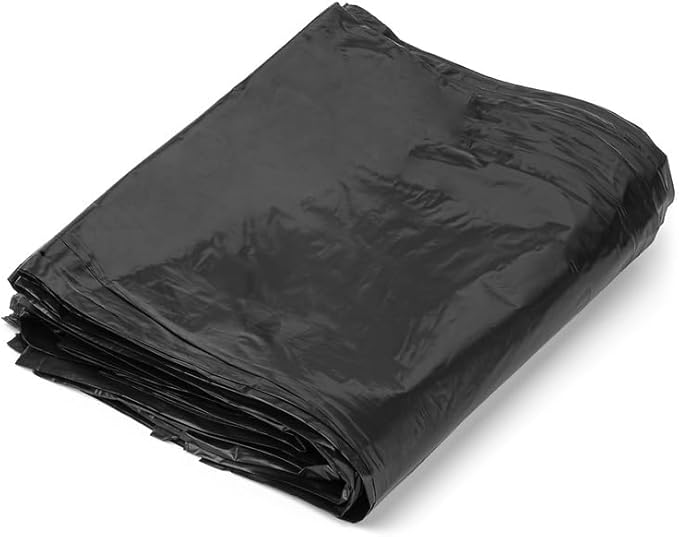 Aluf Plastics CXP Series 55-60 Gallon 1.7 MIL (eq) Black Heavy Duty Trash Can Liners - 38" x 58" - Pack of 400 - For Contractor, Industrial, & Commercial