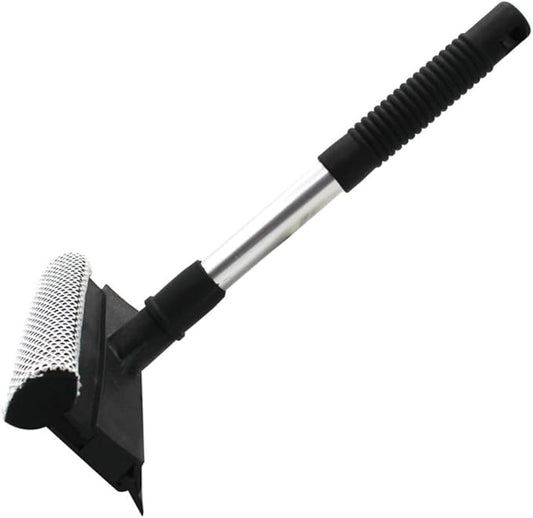 1pcs Double-Sided Glass Wiper Cleaner Slip Grip Window Cleaning Tool for Home Kitchen Vehicle Versatile for Glass Surfaces Black
