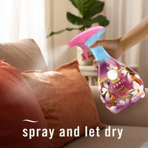 Feb-reze Fabric Spray Air Freshener, Odor-Fighting Fabric Refresher, Vanilla Suede Scent, 16.9 fl oz (1 Pack)