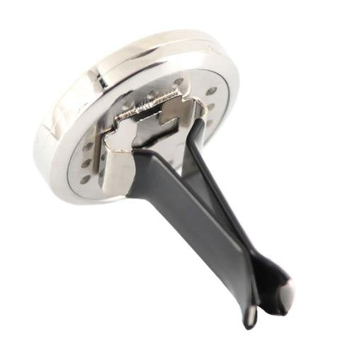 Jumbo Size (JUMBO Punisher) 38mm (1-1/2 in dia.) Car Aromatherapy Essential Oil Diffuser Stainless Steel Locket Air Freshener with Vent Clip 7 Pads 1 Oil Included
