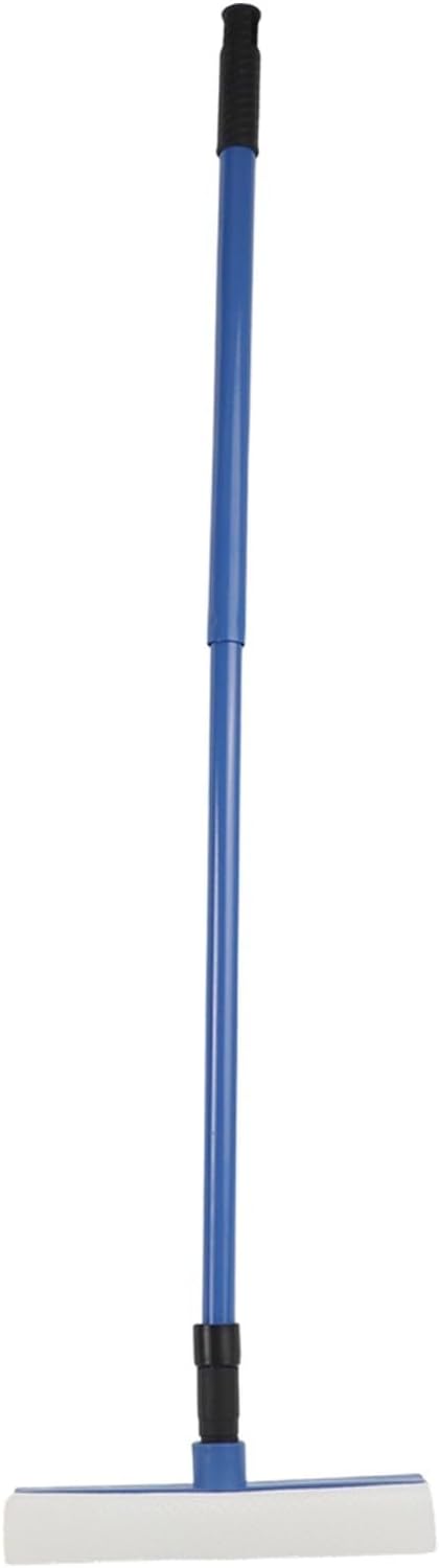 2 in 1 Casement Glass Cleaner with Telescopic Long Handle and Sponge Brush Plus Squeegee for Window Cleaning