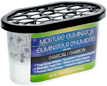 4-Pack Moisture Eliminator with Charcoal, 9.8 oz Humidity Control Odor Neutralizer for Home Office Closet Bathroom Basement Enclosed Spaces