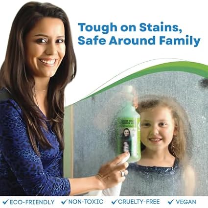 BioClean Hard Water Stain Remover 40 oz | Extra Strength Bathroom & Kitchen Cleaner, Eco-Friendly & Non-Toxic, Removes Stubborn Stains, Soap Scum & Grime
