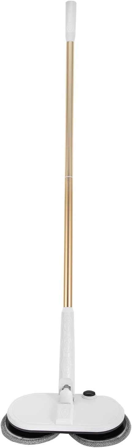 Cordless Electric Mop w/ 4 Pads Portable Hardwood Floor Cleane Length Adjustable Mop, Working Up to 60 Mins Powerful Spin Mop for Wooden, Marble, Tile Floor