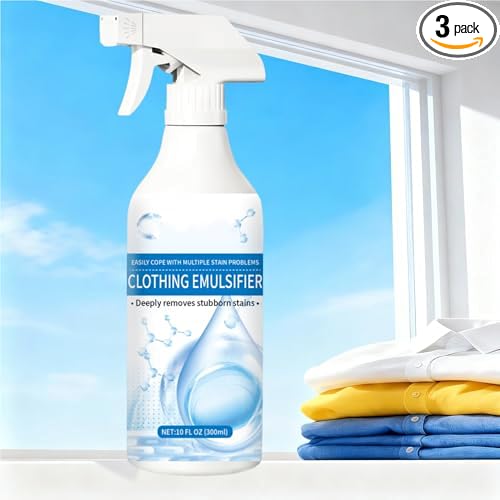10 Fl Oz Clothing Emulsifier, Fly Cloth Cleanse Clothing Emulsifier Stain Remover, Non Ionic Emulsifiers Cloth Cleaner, Spot Cleaner For Clothes, No Damage Fabric Spot, Fabric Restore Color (1PC)