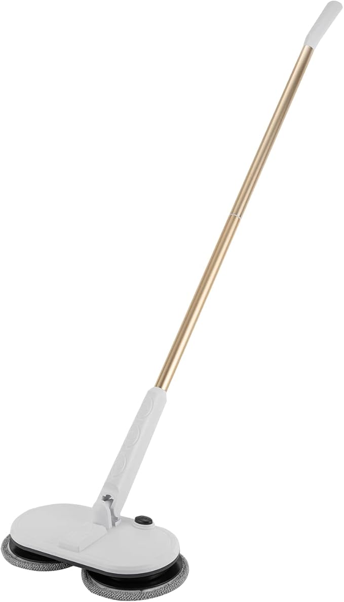 Electric Mop, Cordless Spin Floor Mop with LED Headlights, 60 Mins Spin Power Scrubber Tool, Rechargeable Floor Cleaner for Hardwood and Tile Floors