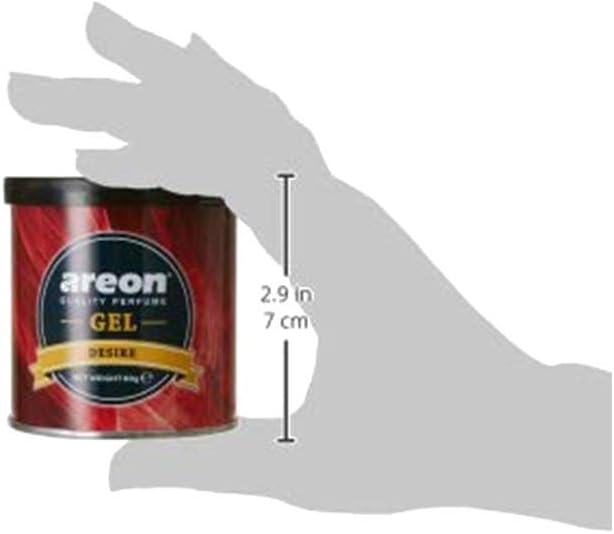 AREON GWP13 Car Perfume GEL Air Freshener Long Lasting Scent for Car or Home Odor Eliminator - Anti Tobacco (Pack of 3)