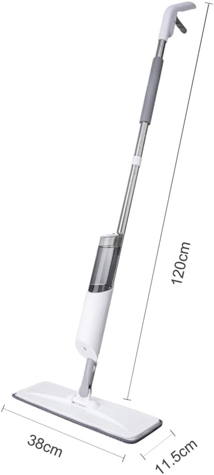 360 Swivel Spray Mop for Floor Cleaning with Refillable Water Tank Microfiber Pads Wet Dry Cleaning for Hardwood Tile Laminate Kitchen Home with Scraper