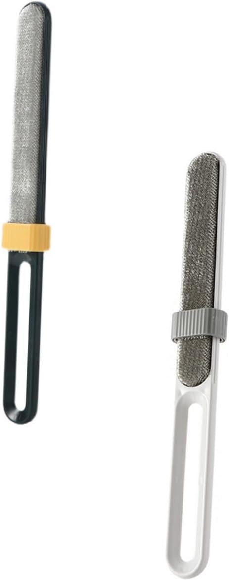 Dual-Sided Electrostatic Lint Remover Brush 2pcs, Pet Hair and Clothes Hair Removal Tool, Static Electricity Fabric Cleaner for Home Laundry and Upholstery