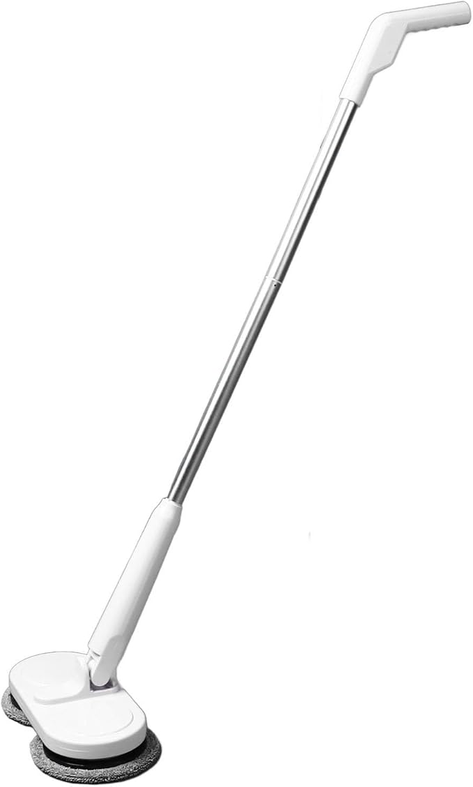 Cordless Electric Mop Efficient Self Propelled Dual Spin Mops for Floors , Adjustable and Rotation Design for The Elderly, Lithium Battery