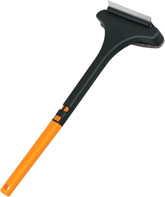 Two-in-1 Cleaning Brush, Cleaner, Window Screen Cleaning Brush, for Glass, Sofa & Walls, Thermo-Rubber Squeegee Edge, Wear-Resistant Tool