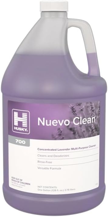 Husky 700 Nuevo Clean – Concentrated Lavender All-Purpose Cleaner | Multipurpose Surface Cleaner | Multi-Surface Cleaner & Floor Cleaner Solution for Tile, Furniture & Household Cleaning Supplies