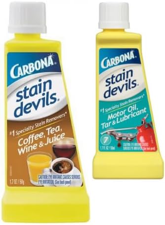 Cleaning and spot remover, for best results, with environmentally friendly formula + King Combo QR Code (Stain Remover (coffe and Motor Oil (1 each)))