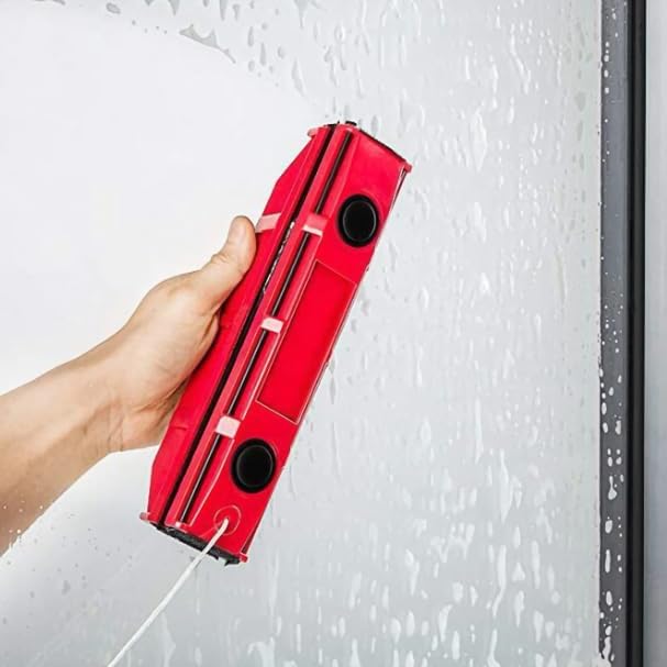 ZABEES Glass Wiper Wiper Glass Double-Sided Strong Magnetic High Suction Household High-Level Cleaner for High-Rise Window Cleaning