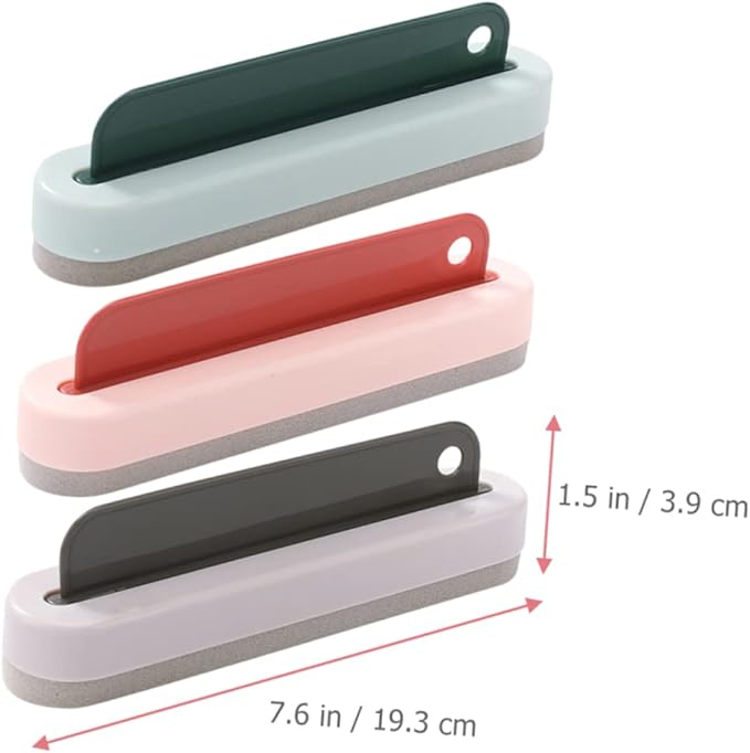 6 Pcs Shower Door Cleaner Shower Doors Window Brush Window Cleaning Scraper Cleaning Wiper for Home Car Window Cleaner Brush for Window Cleaning Glass Cleaning Tools