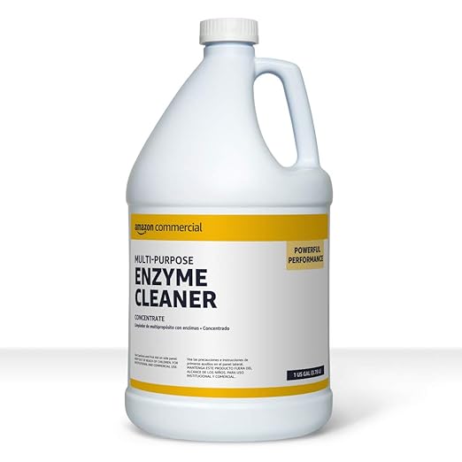 AmazonCommercial Multi-Purpose Enzyme Cleaner, Stain & Odor Remover, Pet Stain Remover, 1-Gallon, 1-Pack