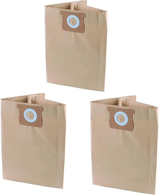 Pack 3 Vacuum Bags For DEWALT 6 to 10 Gallon Shop Vac DXVA19-4101, Dust Collection Bag with Filter For Vacmaster VHBM Vacuum Cleaner, Replacement Parts BM08 Accessories Kit
