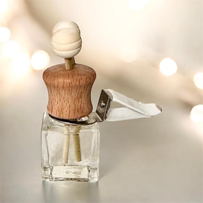 Car Air Freshener and Essential Oil Diffuser with Vent Clip, Handmade Long Lasting Scent, Eliminate Unwanted Odors, Organic & Vegan, 130 Fragrances (Red Velvet, Single Diffuser)