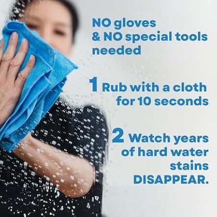 BioClean Hard Water Stain Remover 40 oz | Extra Strength Bathroom & Kitchen Cleaner, Eco-Friendly & Non-Toxic, Removes Stubborn Stains, Soap Scum & Grime