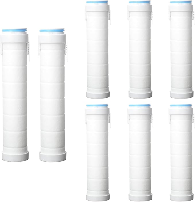 Shower Filter for Handheld Shower Head Shower Filter Replacement High Pressure Handheld Shower Heads Filter Set of 8 Replacement Filters for Hard Water Remove Chlorine and Harmful Substances