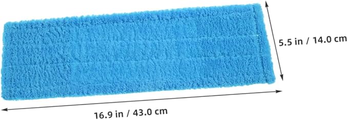 SAFIGLE 2pcs Coral Fleece Replacement Mop Pads for Floor Cleaning Reusable Machine Washable for Use