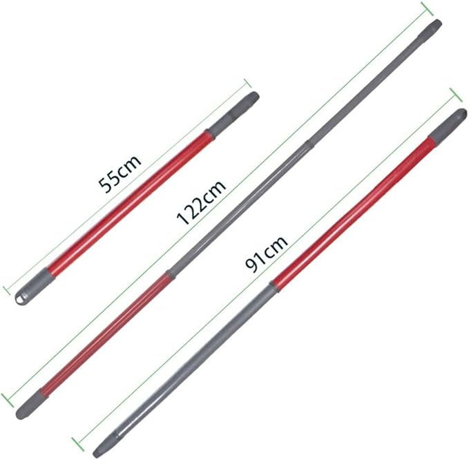 Spin Mop Replacement Handle, 3 Section 22 Inch to 48 Inch Telescopic Handle for Vileda O-Cedar Easywring Spin Mop for Floor Cleaning
