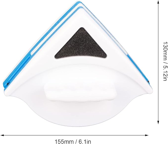 Universal Glass Cleaning Tool 20 30mm Magnetic Window Cleaner High Exterior Window Glass Cleaner Double Sided Strong Magnetic Window Cleaner Safe and Anti Falling (3-8mm)