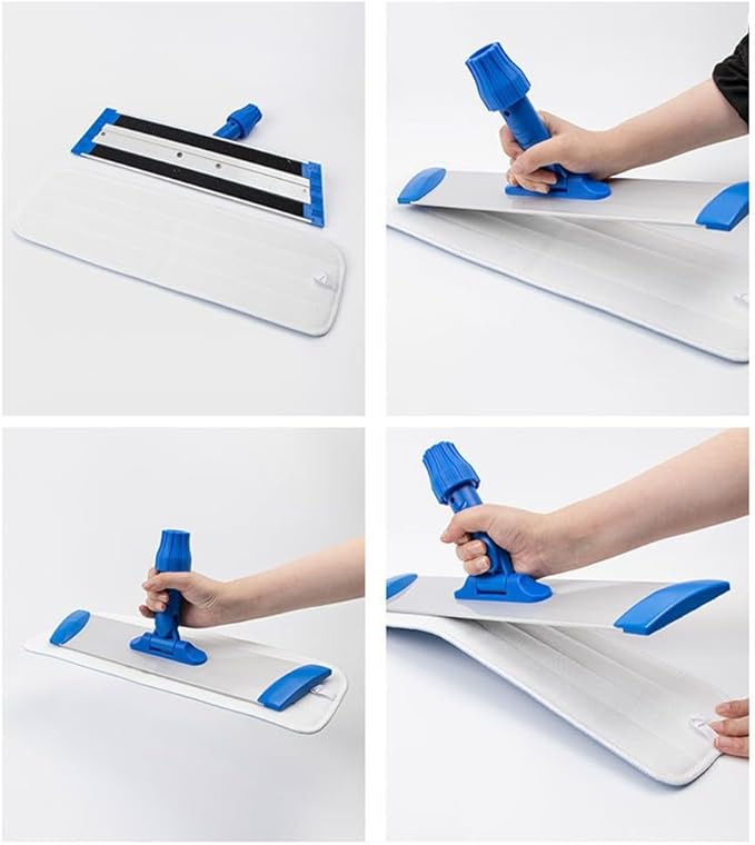 Replacement Washable Microfiber Cleaning Pads for Spray Mops, 45 x 14 cm Floor Mop Refills for All Hard Floor Surfaces, Machine Washable and Reusable Mop Head Covers for Wet or Dry Use