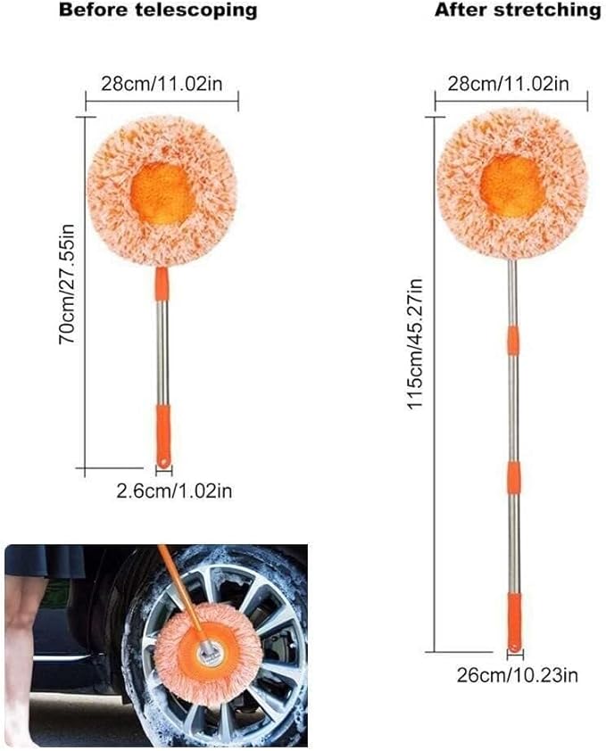 360 Spin Mop for Floor Cleaning , Replacement Adjustable Mop Stick Head,Household Wall Cleaning