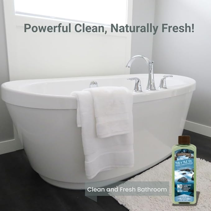 Melaleuca Tub & Tile 12x Bathroom Cleaner – 8 fl. oz. | Super-Concentrated, Plant-Based Formula with Spray Bottle Included