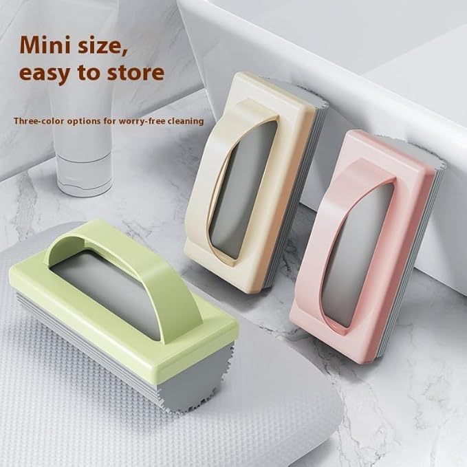 Dual Purpose Bathroom Cleaning Mop, Heavy-Duty Cellulose Sponge for Kitchen - Super Absorbent, Stain Remover & Countertop Cleaner, Mint Green