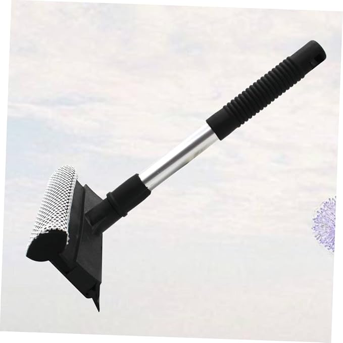 1pcs Double-Sided Glass Wiper Cleaner Slip Grip Window Cleaning Tool for Home Kitchen Vehicle Versatile for Glass Surfaces Black