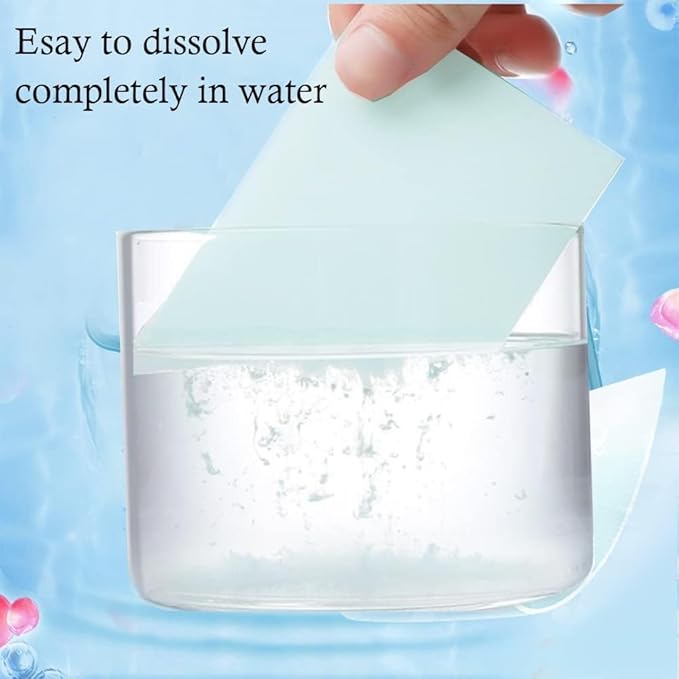 Floor Cleaner Sheets for Mopping - Concentrated Multi-Surface Cleaner in a sheet form, Multifunction Cleaning Sheets. Portable box holds 32 Sheets x 3 = 96 Sheets