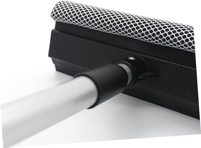 1pcs Double-Sided Glass Wiper Cleaner Slip Grip Window Cleaning Tool for Home Kitchen Vehicle Versatile for Glass Surfaces Black