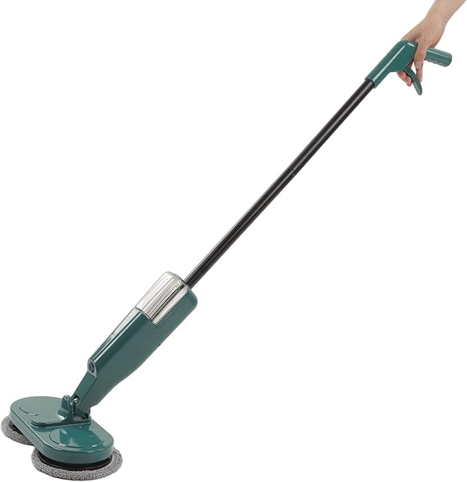 Electric Floor Mop Cordless with 90-Degree for Hardwood Tile and Laminate Floors Powerful Scrubber and Fan-Shaped Spray for Effortless USB Rechargeable Lightweight Design
