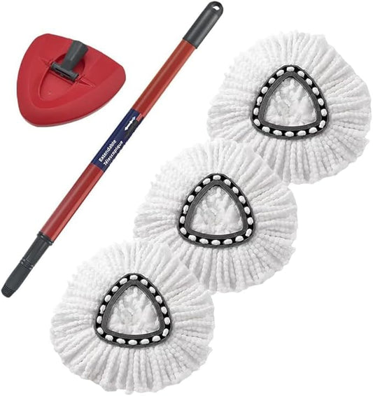 Mop Accessories Replacement for O-Ceda Spin Mop X1 Handle X1 Base X3 Mop